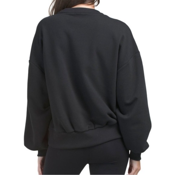 Cinq a Sept Black White TRES CHIC Sweater Crewneck Sweatshirt‎ NWT Small - Picture 3 of 16